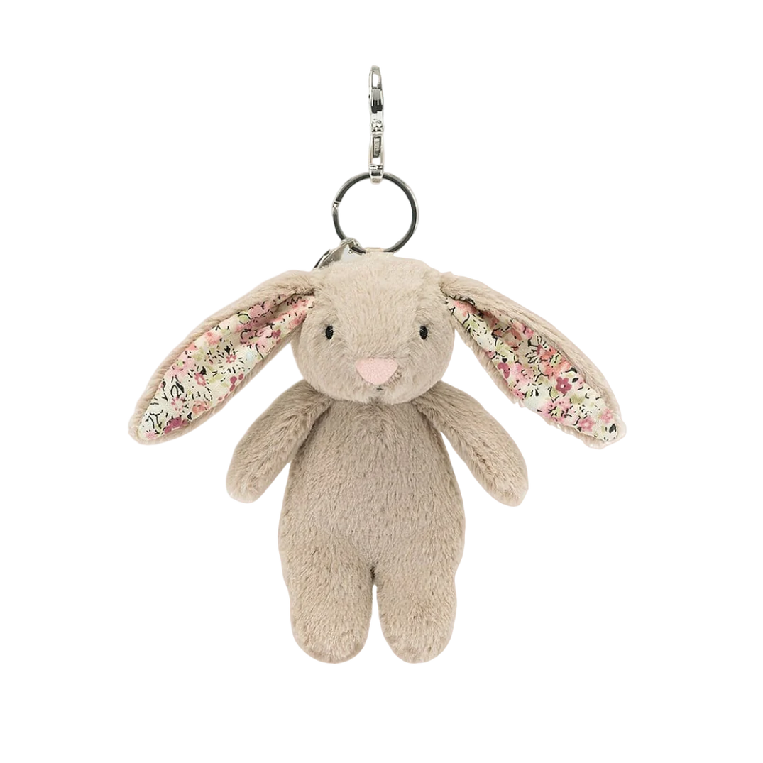 Blossom Beige Bunny Petal Bag Charm