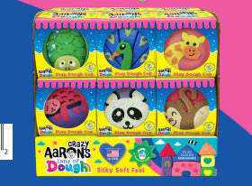 Land of Dough 12 Count Medium Zoo Animal Cup Display