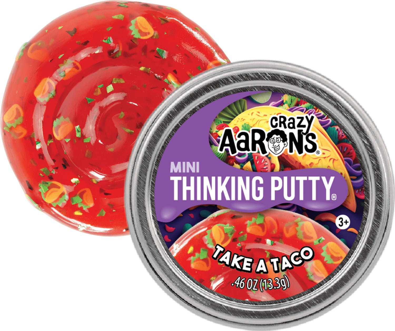 Mini Take A Taco - 2" Thinking Putty Tin