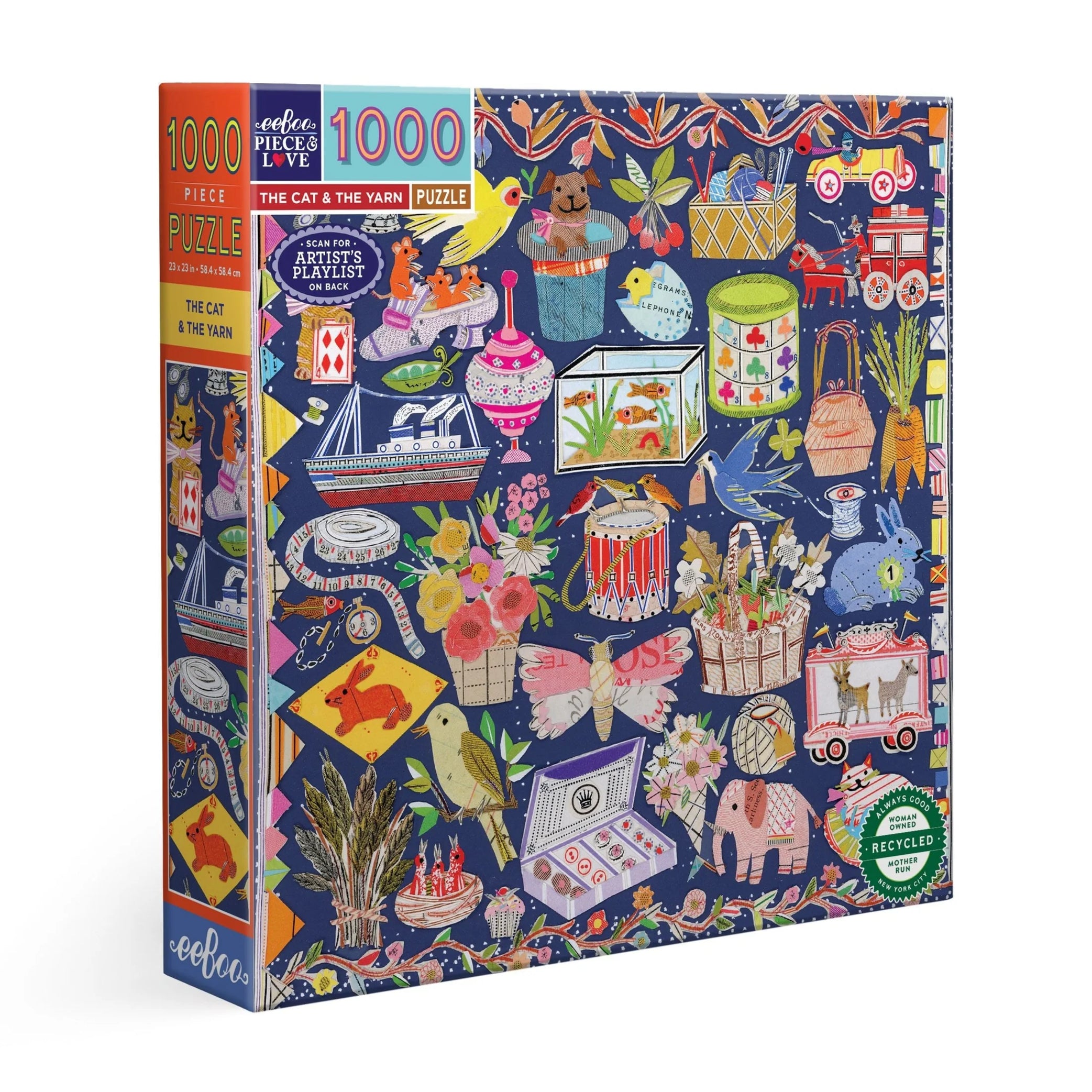 The Cat & The Yarn Puzzle (1000 pc)