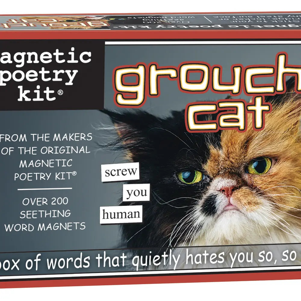Grouchy Cat Magnetic Poetry Kit