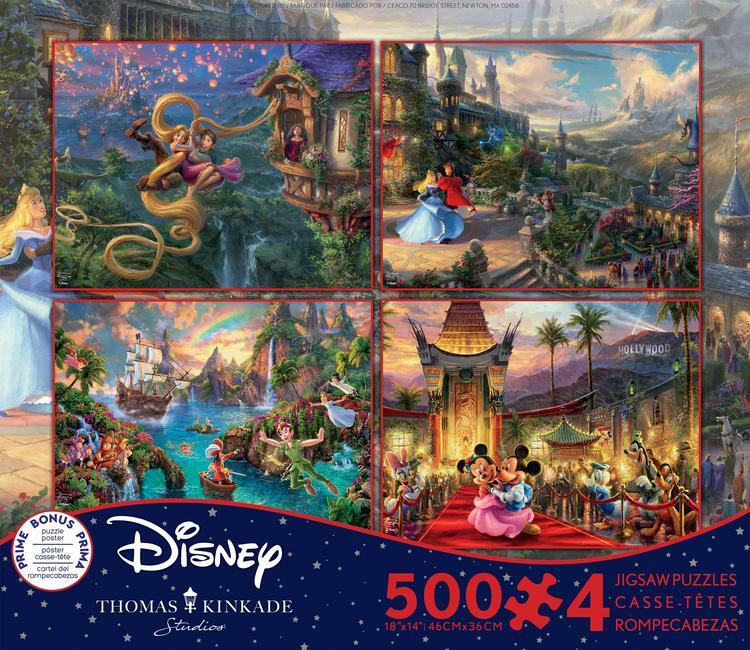 Thomas Kinkade Disney - Multipack - 4 In 1 Puzzles