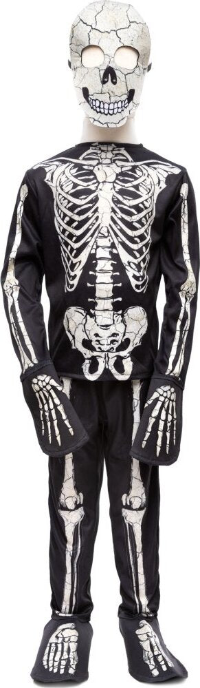 Glow in the Dark Skeleton Shirt, Pants and Mask (Size 5-6)