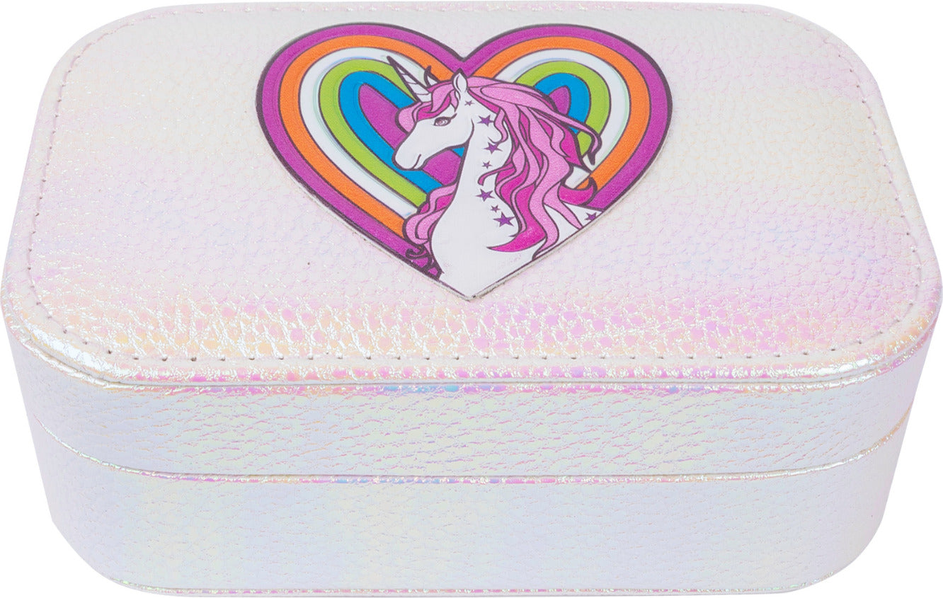 Pretty Precious Unicorn Jewelry Box in Irridescent