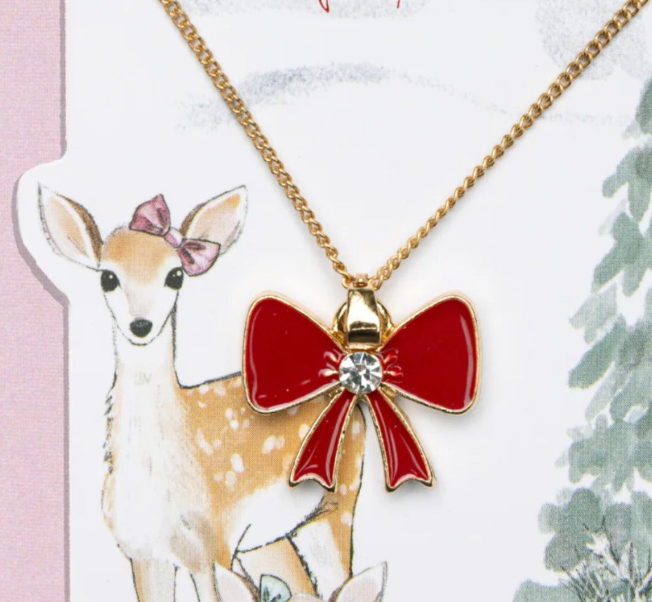 Holiday Bow Necklace