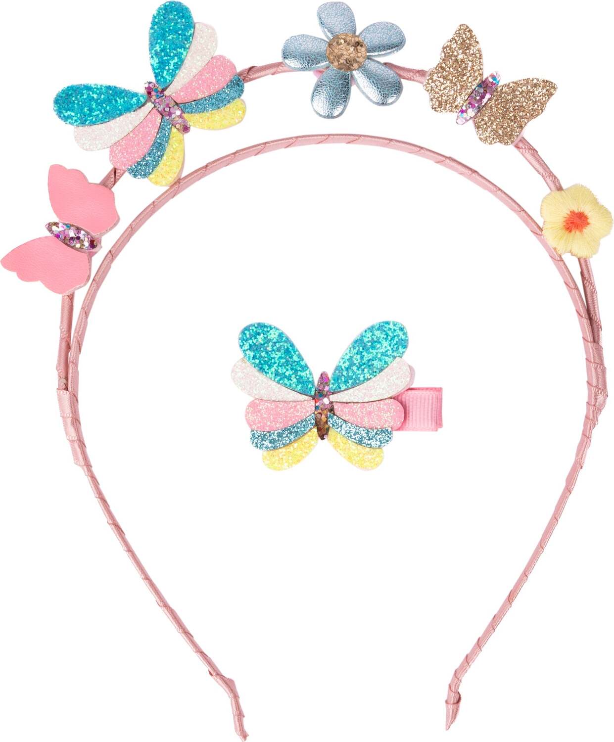 Butterflies for Days Headband & Clip