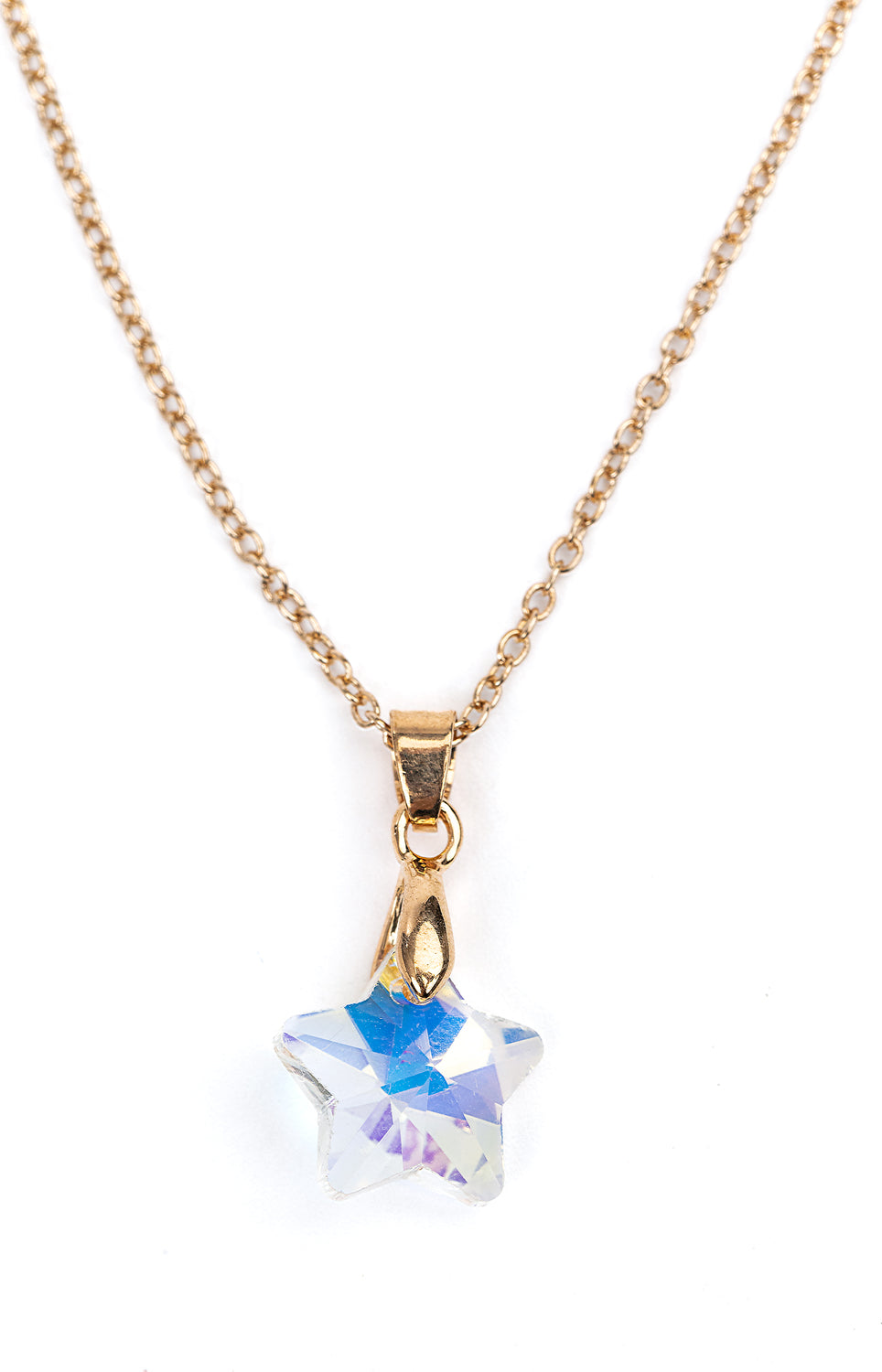 Boutique Holographic Star Necklace & Ring