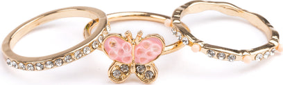 Boutique Chic Butterfly Garden Rings (Small)