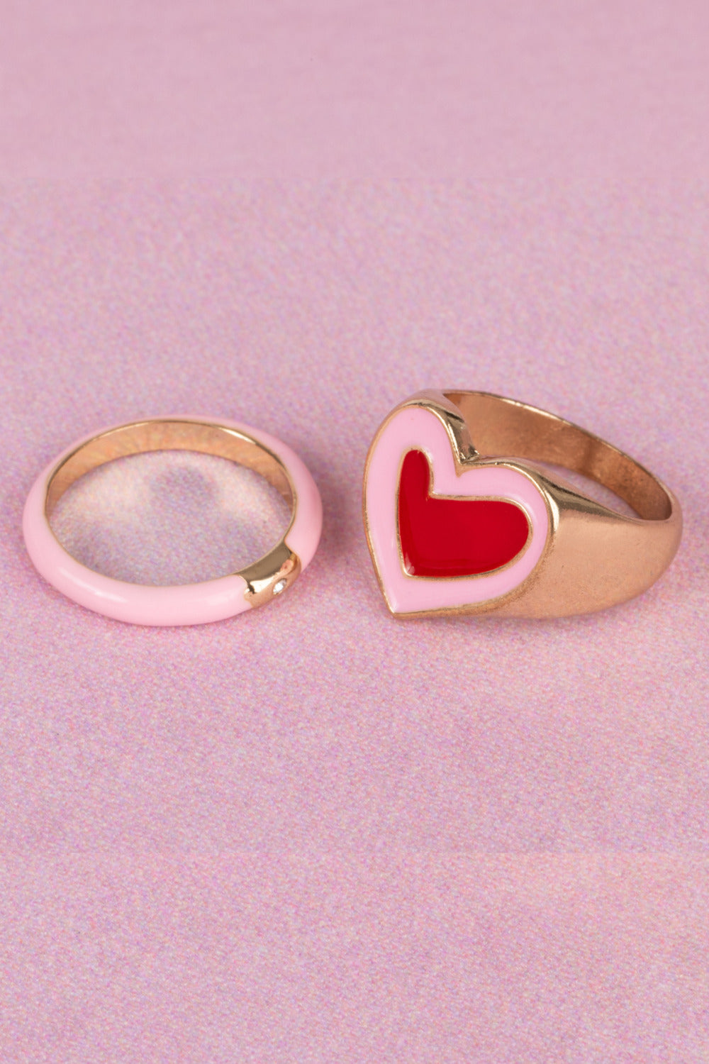 Boutique Chic Tickled Pink Rings (Small)