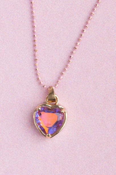 Boutique Chic Lilac Love Necklace