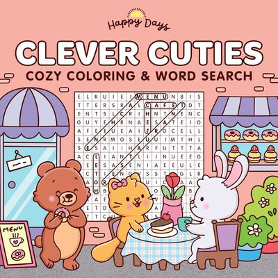 Clever Cuties: Cozy Coloring & Word Search