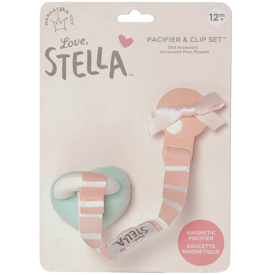 Love, Stella Pacifier and Clip Set
