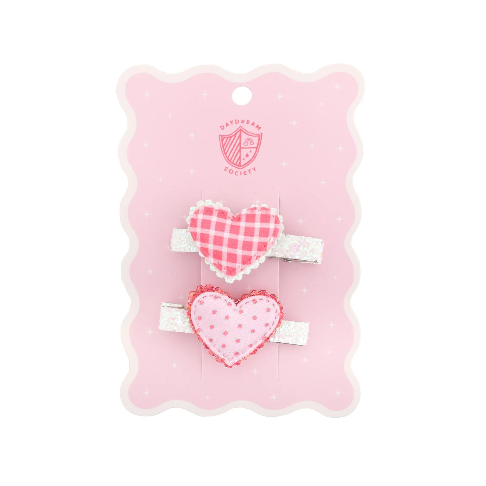 Love Birds Heart Hair Clip Set