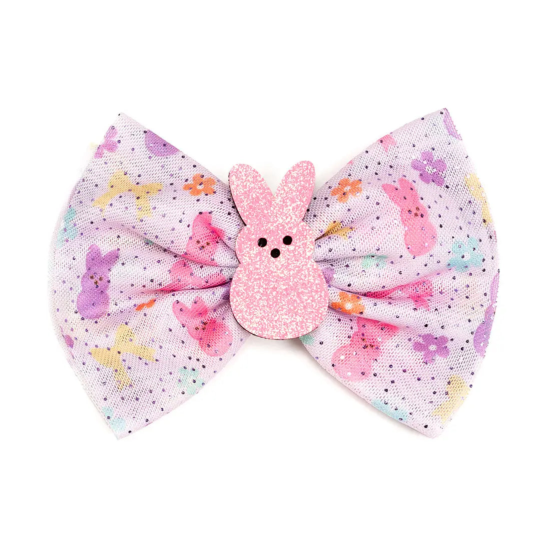 Coquette Easter Bunny Tulle Bow Clip