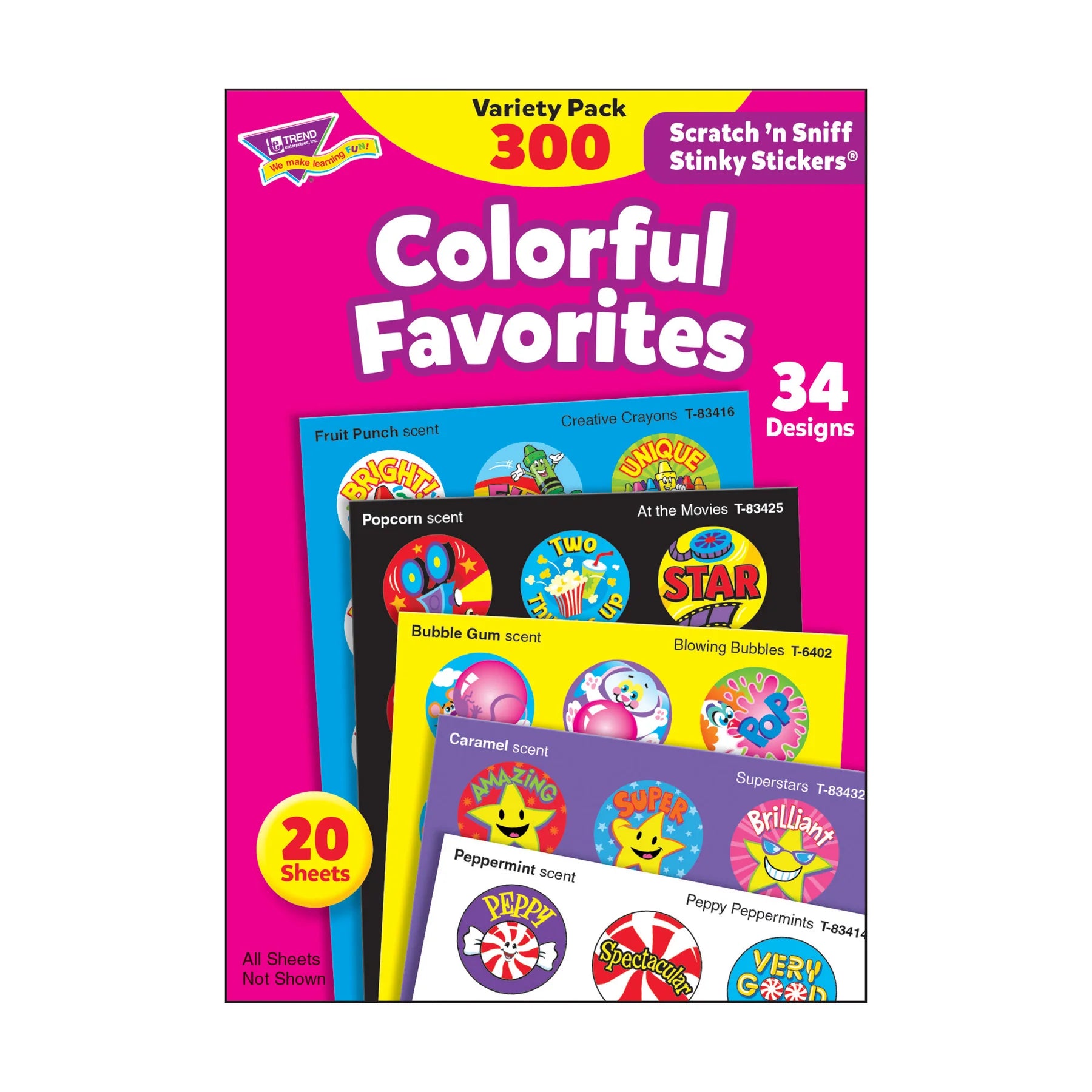 Scratch n Sniff Stickers - Colorful Favorites