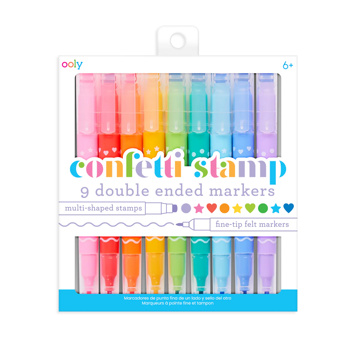 Confetti Stamp Double-Ended Markers