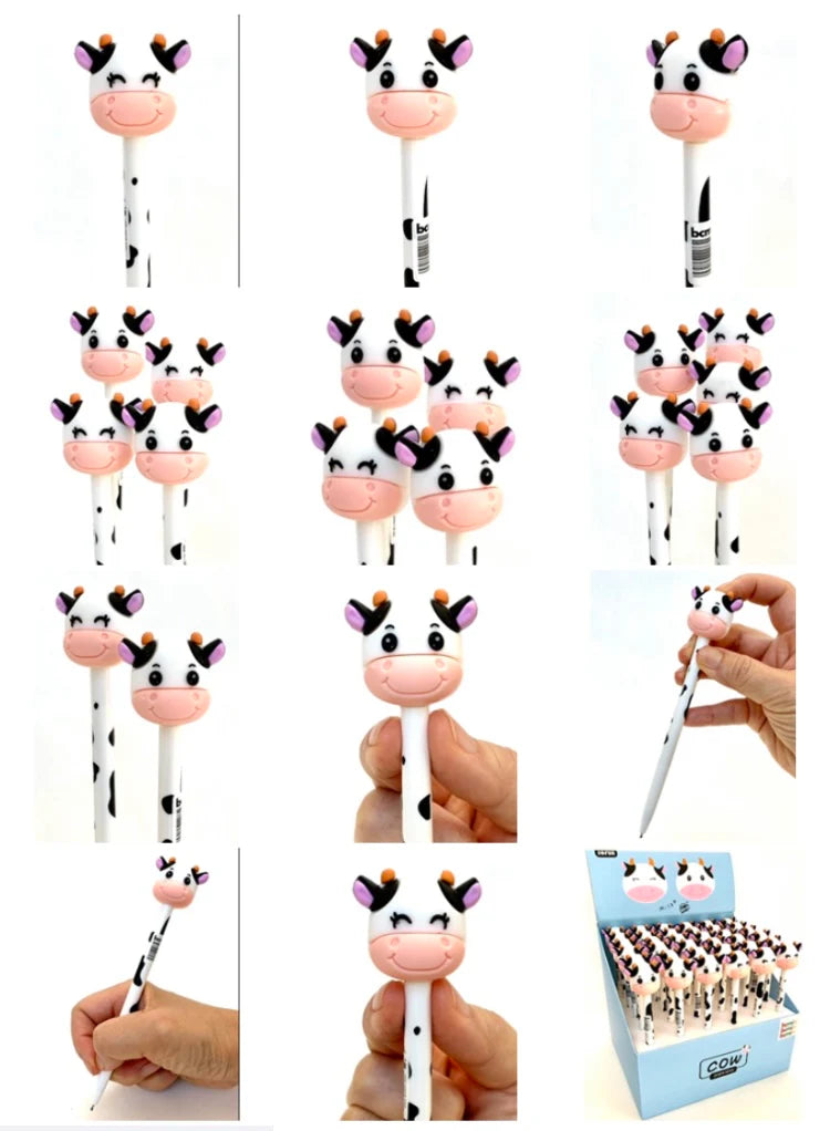 Cow Retractable Gel Pen