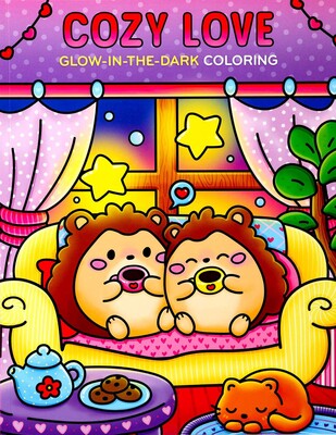 Cozy Love Glow in the Dark Coloring Book
