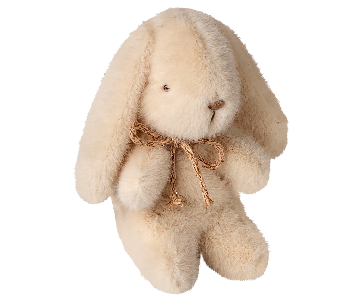 Mini Plush Bunny, Cream