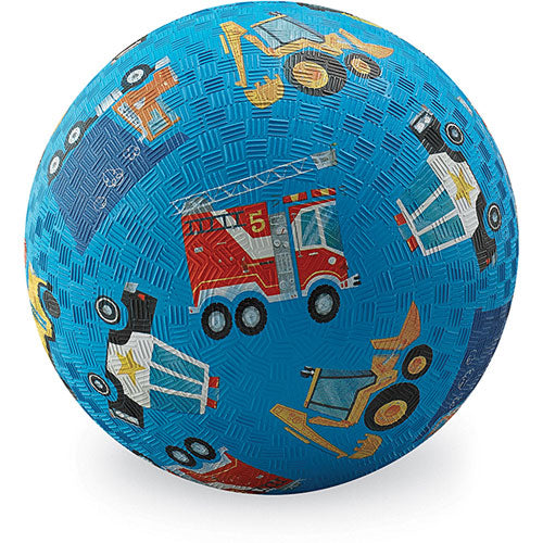 Crocodile Creek Vehicles Blue Playground Ball 5 inches