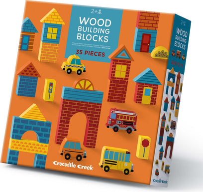 Build & Play Wood Blocks - Busy City
