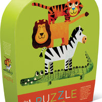 12 - pc Mini Puzzle - Jungle Friends