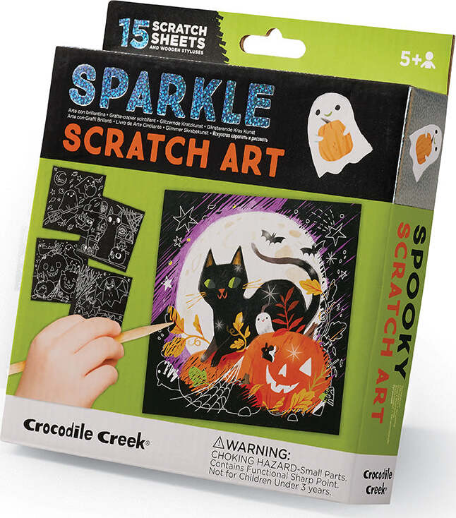 Halloween Sparkle Scratch Art