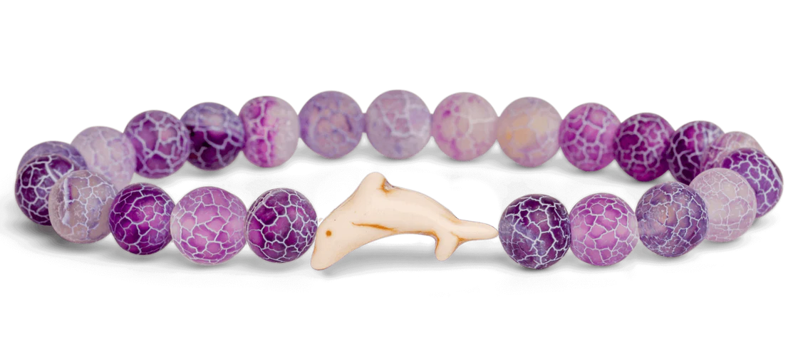 The Odyssey Bracelet - Dolphin, Coral Reef Violet