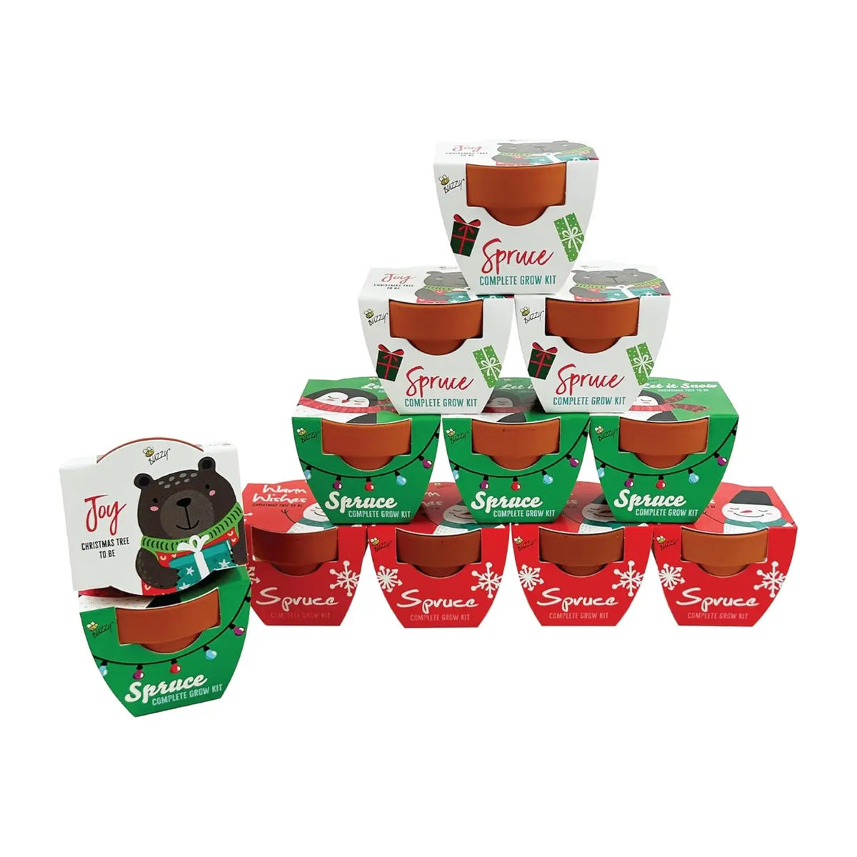 Holiday Mini Terracotta Festive Animals Grow Pot
