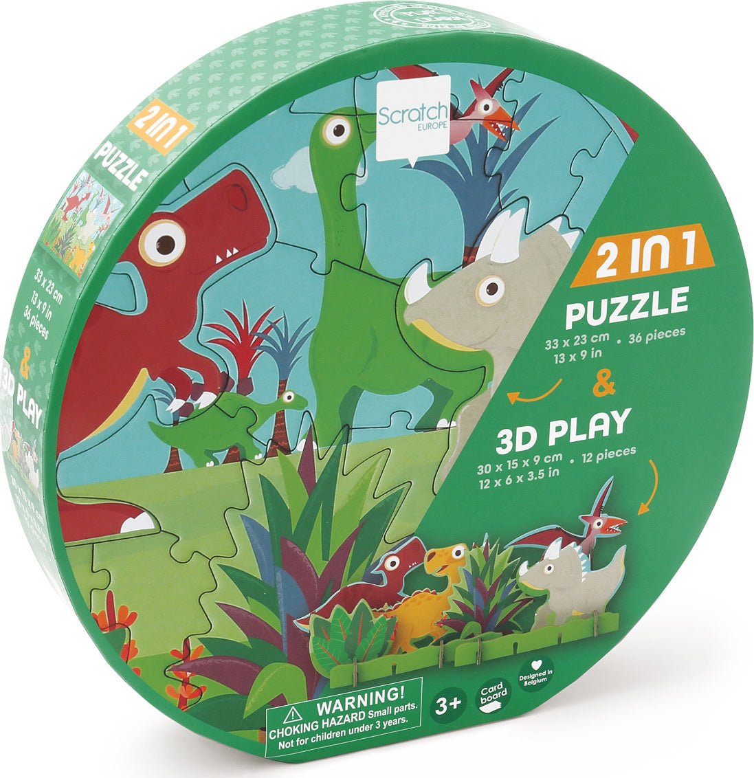 Play Puzzle 3D Dinosaurs 36 pcs