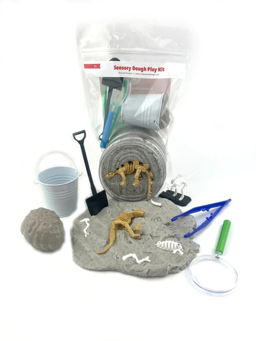 Dinosaur Fossil Sensory Play Dough Kit