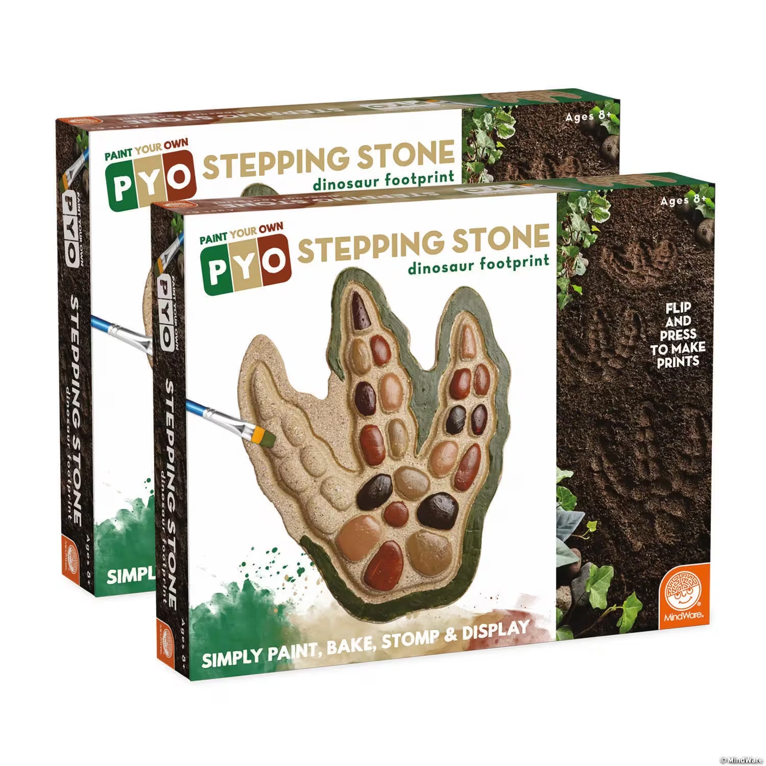 Paint Your Own Stepping Stone: Dinosaur Footprint