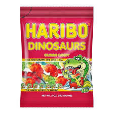 Haribo Gummy Bear Dinosaurs