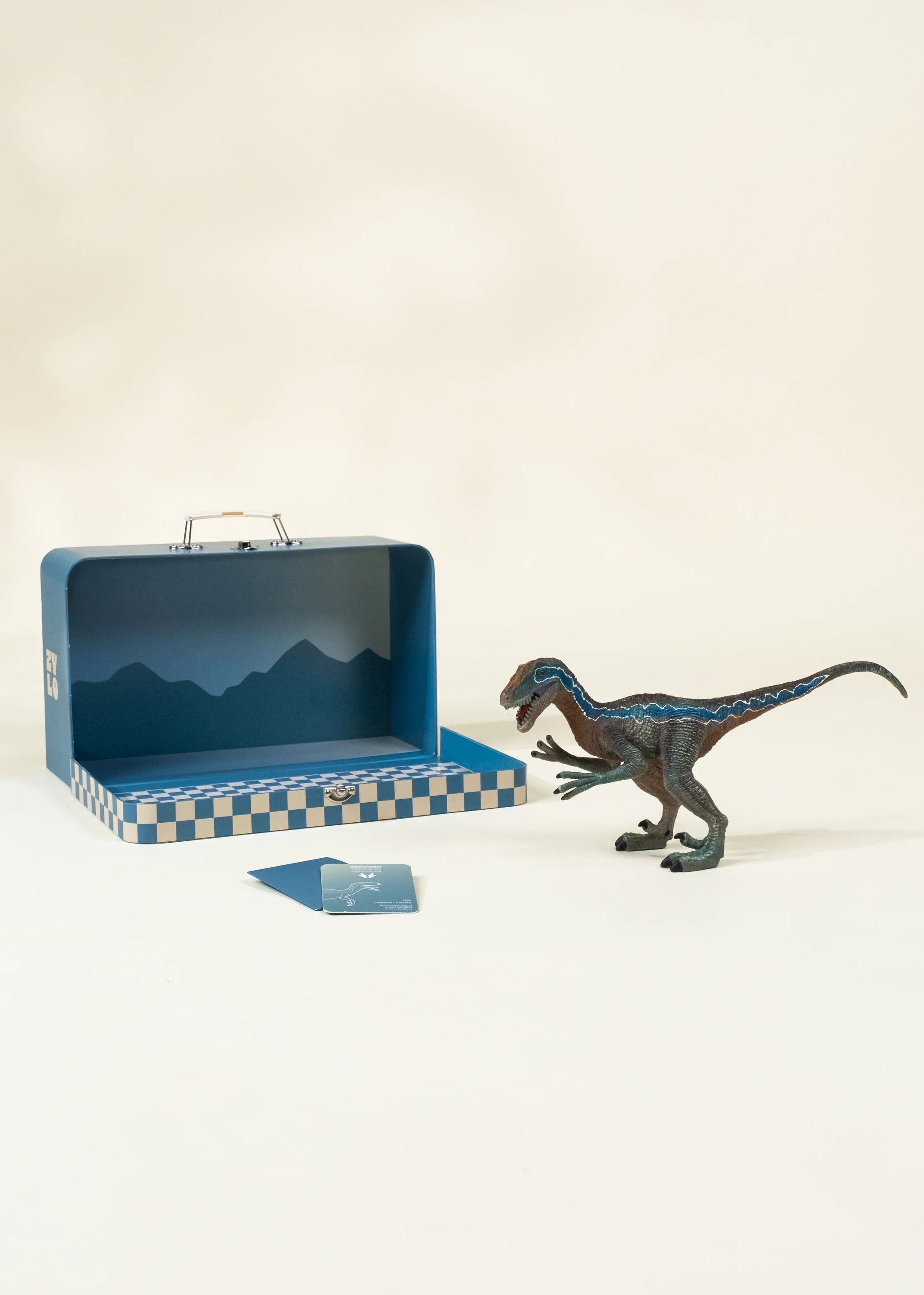 Velociraptor Dinosaur in Collectible Box