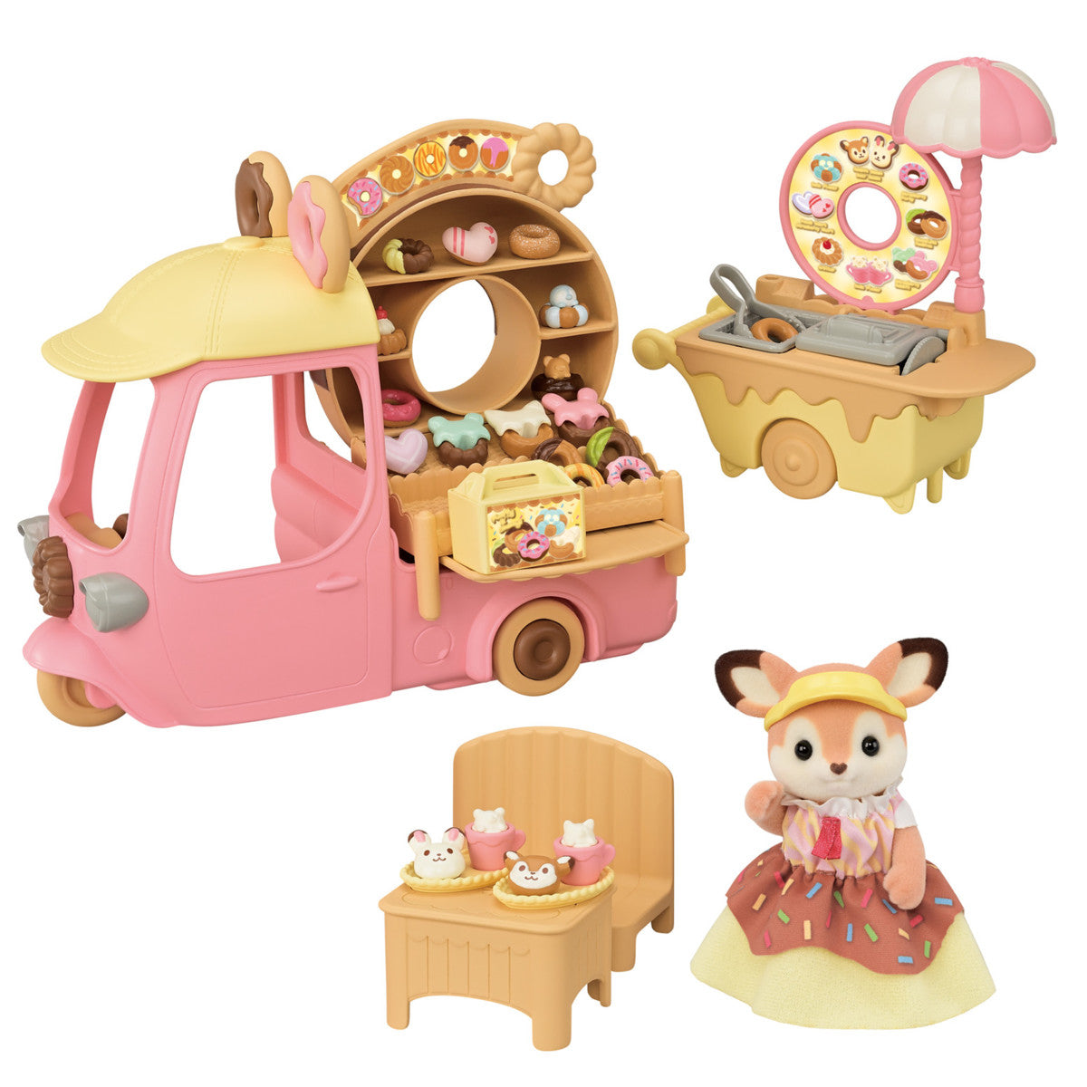 Calico Critters Dip Dip Donuts Wagon