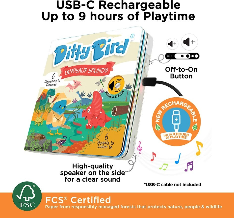 Ditty Bird:  Dinosaur Sound Book