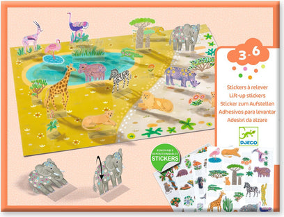 PG Lift Up Stickers Animals