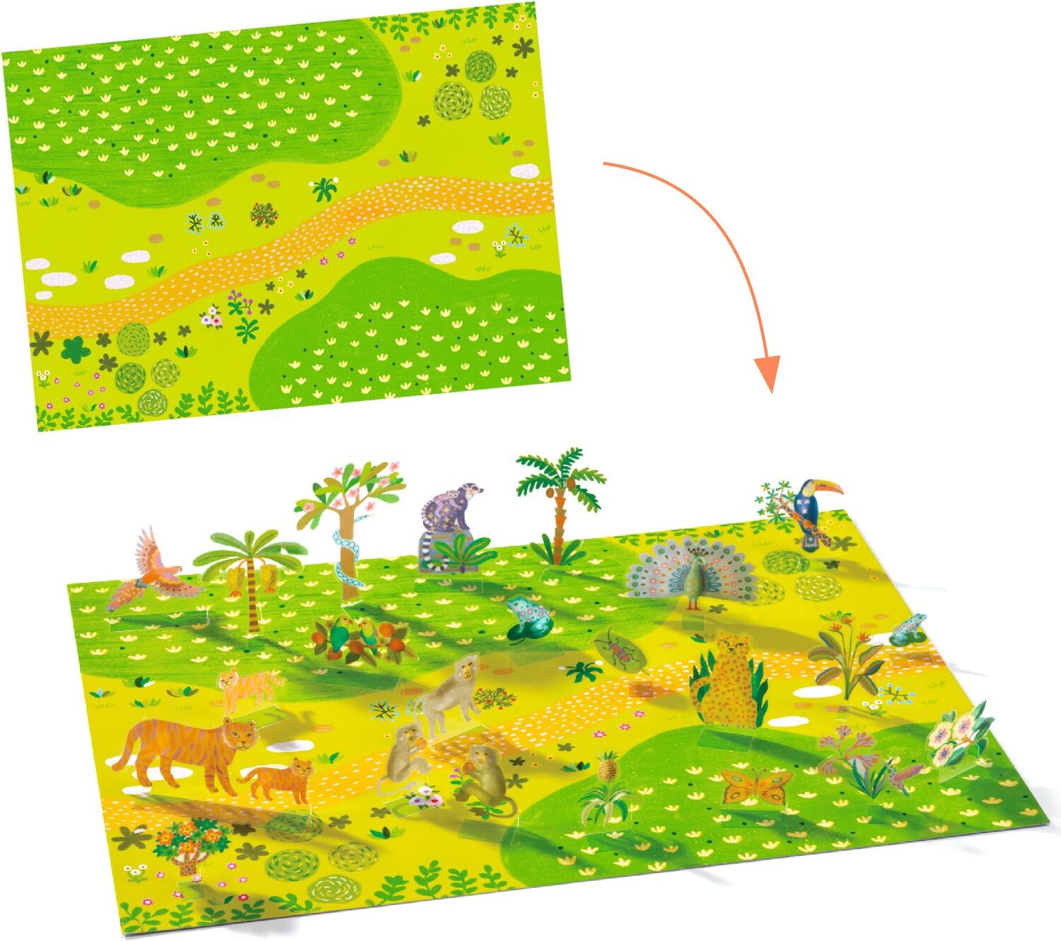 PG Lift Up Stickers Animals