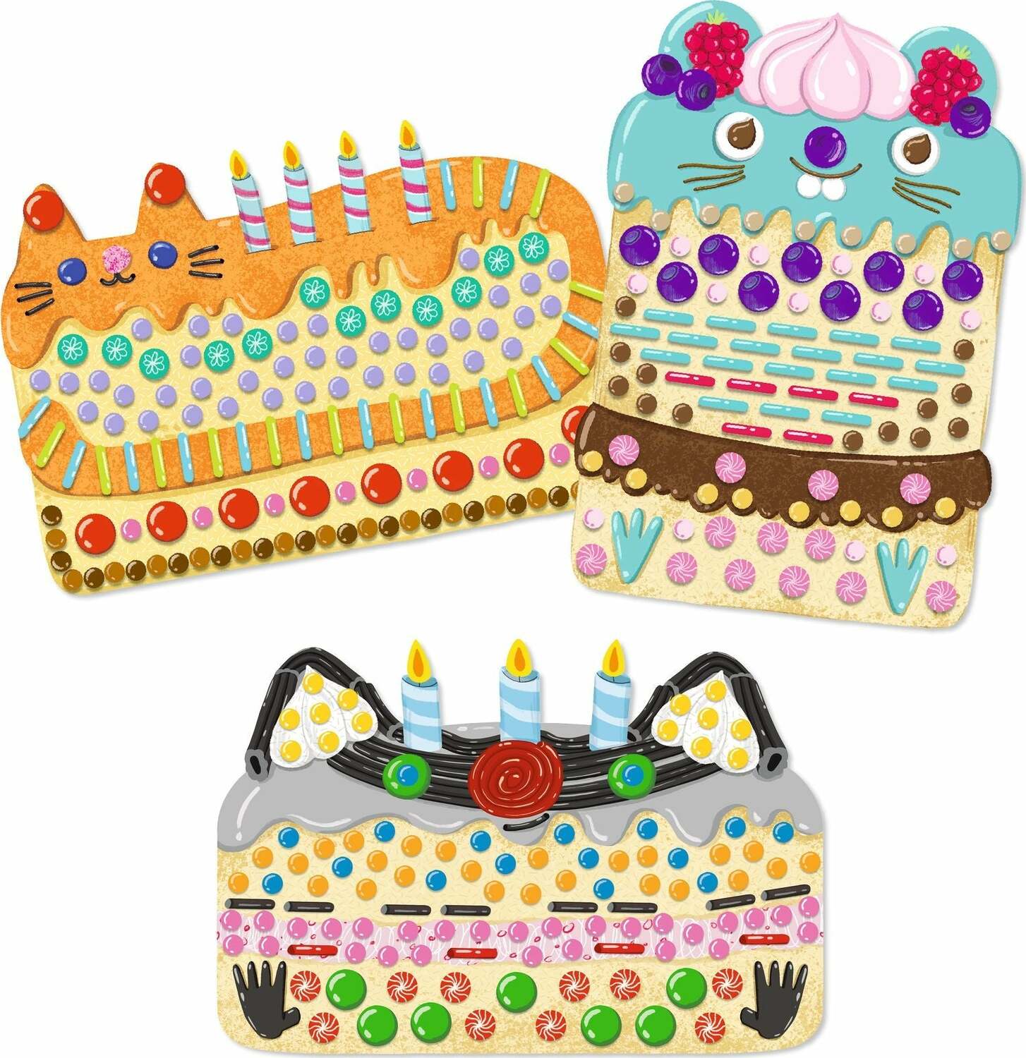 Cakes and Sweets Collage Craft Kit