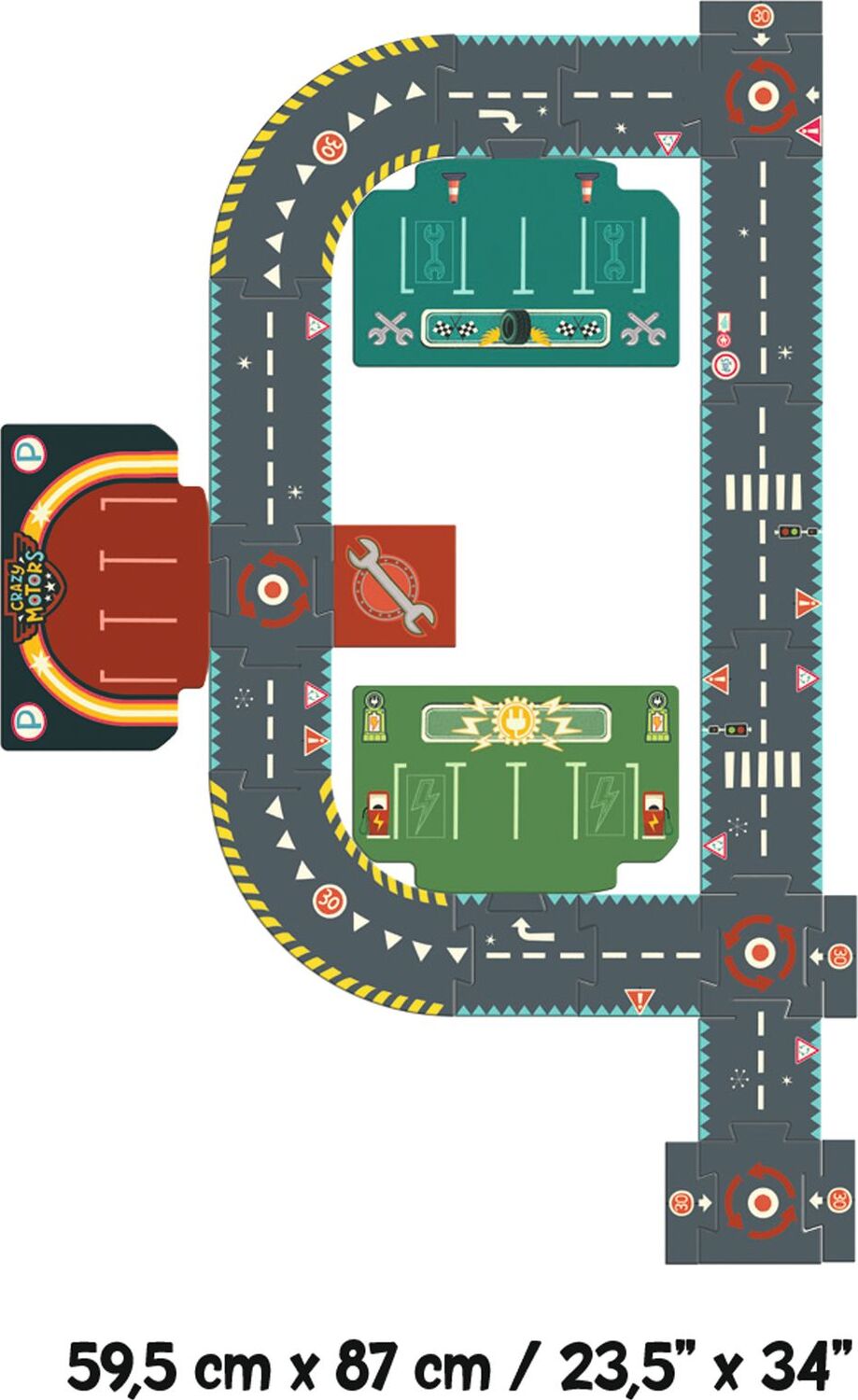 City Circuit 24pc Giant Puzzle