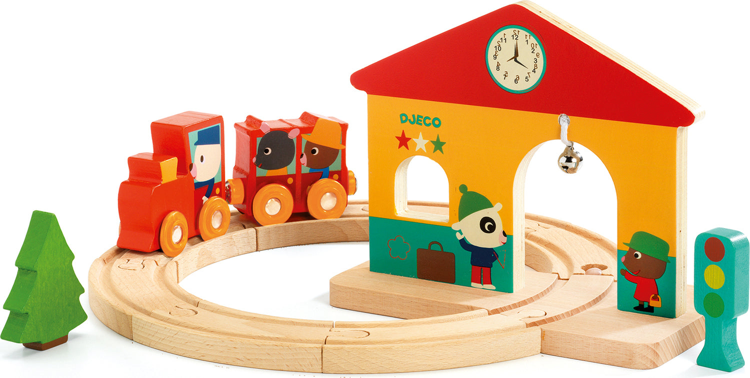 Minitrain Wooden Train Set