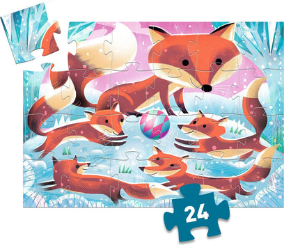 Ginger Little Fox 24pc Silhouette Jigsaw Puzzle
