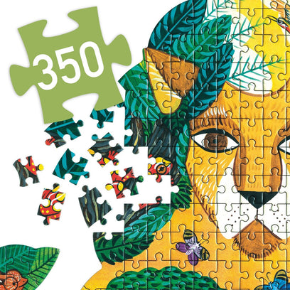 Lion 350 pc Puzz'Art Shaped Jigsaw Puzzle