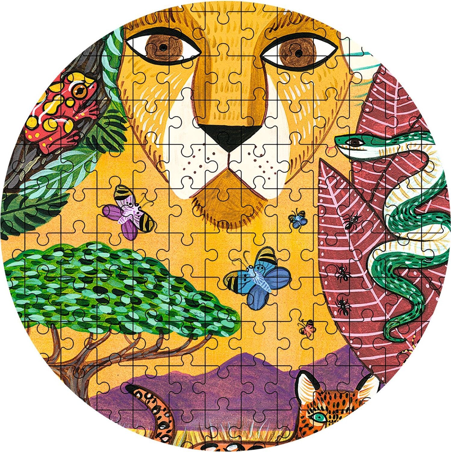 Lion 350 pc Puzz'Art Shaped Jigsaw Puzzle