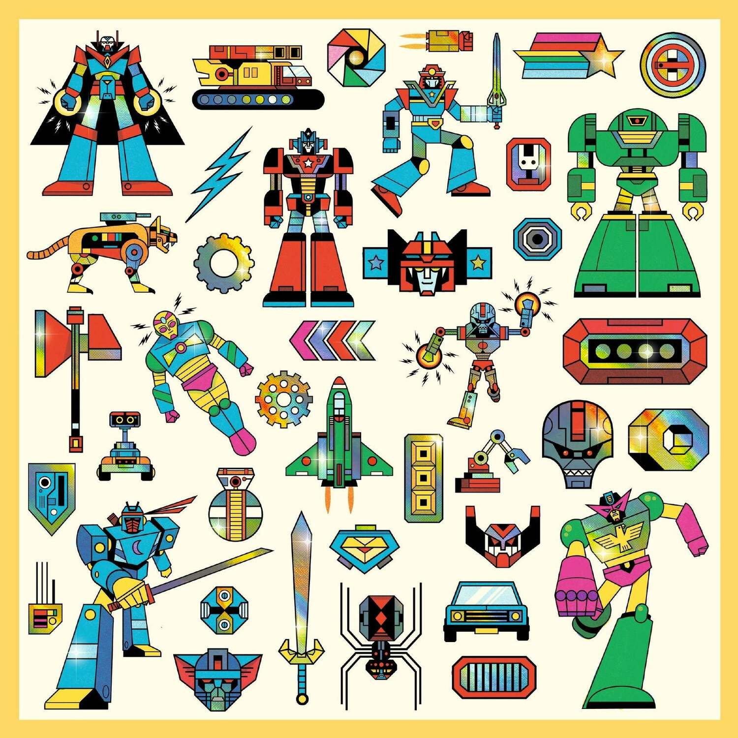 Robots Sticker Sheets