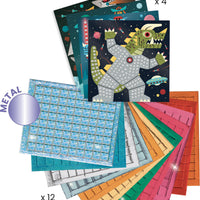 Space Battle Sticker Mosaic Craft Kit