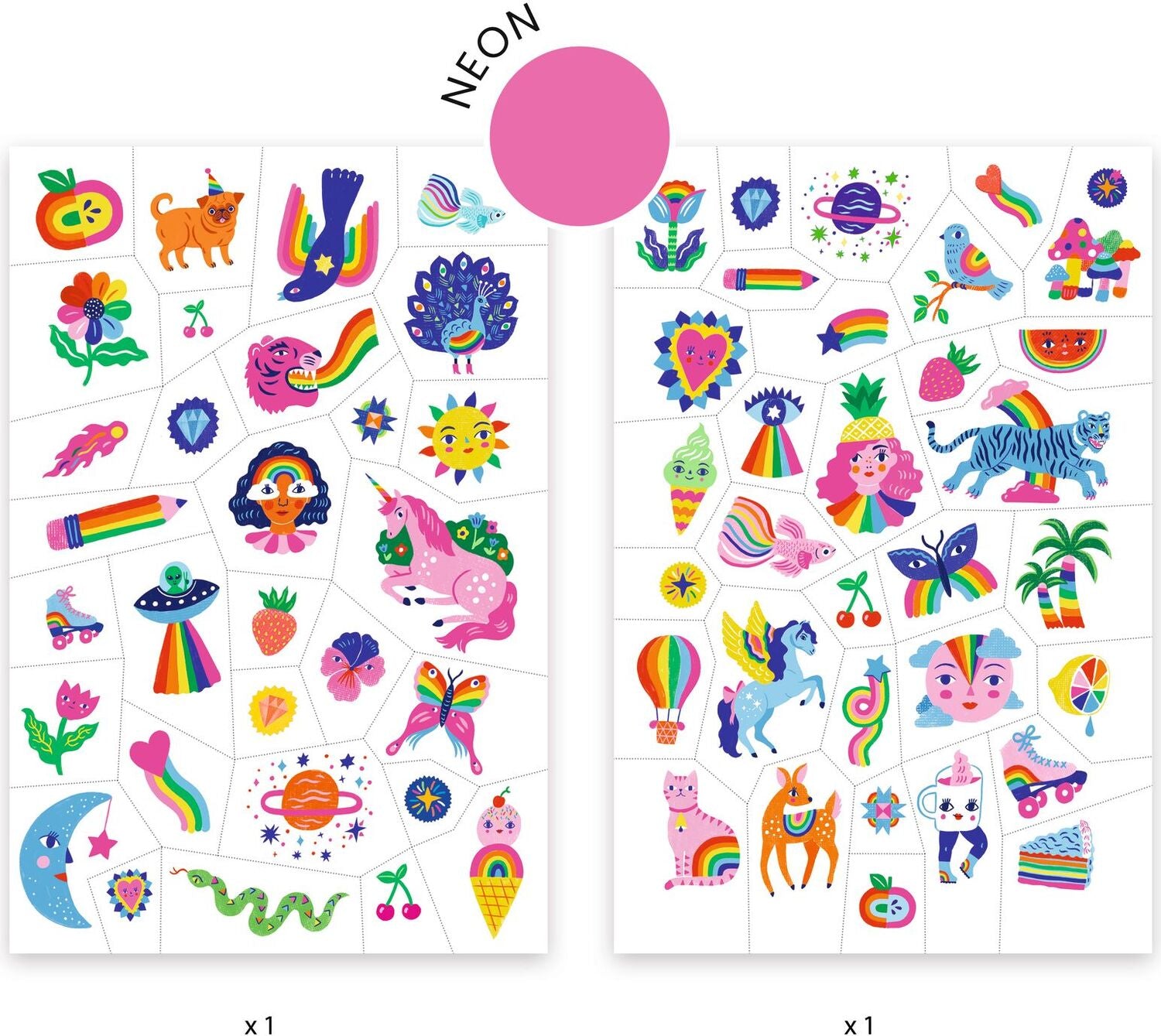 DJECO Rainbow Temporary Tattoos