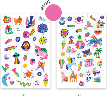 DJECO Rainbow Temporary Tattoos