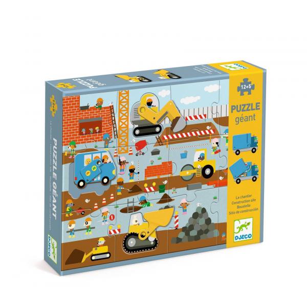 Giant Floor Puzzle - Construction Site