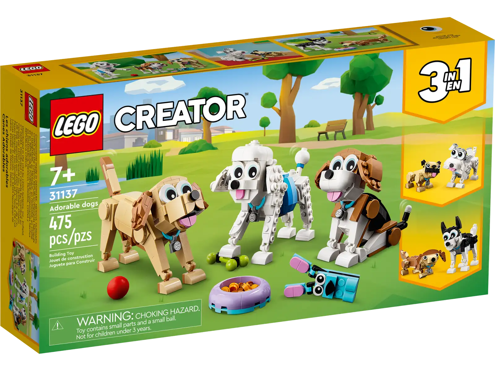 Lego 3 in 1 Adorable Dogs